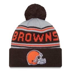 Cleveland Browns  New Era Brown  Main Cuffed Knit Hat with Pom