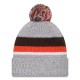 Cleveland Browns New Era Heather Gray Cuffed Knit Hat with Pom