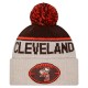 Cleveland Browns New Era Stone NFL Sideline Historic Cuffed Knit Hat with Pom