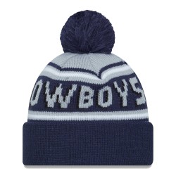 Dallas Cowboys  New Era Navy  Main Cuffed Knit Hat with Pom