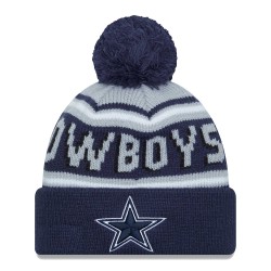 Dallas Cowboys  New Era Navy  Main Cuffed Knit Hat with Pom