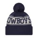 Dallas Cowboys  New Era Navy Retro Cuffed Knit Hat with Pom