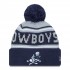 Dallas Cowboys  New Era Navy Retro Joe Main Cuffed Knit Hat with Pom