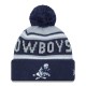 Dallas Cowboys  New Era Navy Retro Joe Main Cuffed Knit Hat with Pom