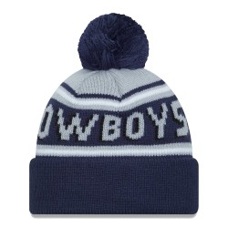 Dallas Cowboys  New Era Navy Retro Joe Main Cuffed Knit Hat with Pom