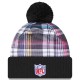 Dallas Cowboys New Era Black 2024 NFL Crucial Catch Cuffed Knit Hat with Pom