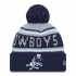 Dallas Cowboys New Era Gray-Navy Gridiron Classics Main Cuffed Knit Hat with Pom