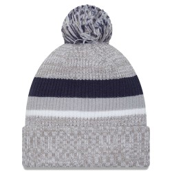 Dallas Cowboys New Era Heather Gray Cuffed Knit Hat with Pom