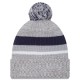 Dallas Cowboys New Era Heather Gray Cuffed Knit Hat with Pom