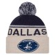Dallas Cowboys New Era Stone NFL Sideline Historic Cuffed Knit Hat with Pom