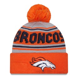 Denver Broncos  New Era Orange  Main Cuffed Knit Hat with Pom