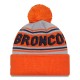 Denver Broncos  New Era Orange  Main Cuffed Knit Hat with Pom