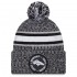 Denver Broncos New Era Heather Black 2023 Inspire Change Cuffed Knit Hat With Pom