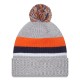 Denver Broncos New Era Heather Gray Cuffed Knit Hat with Pom