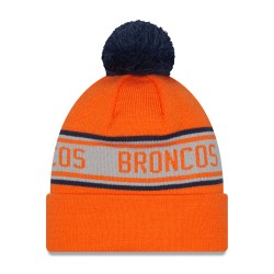 Denver Broncos New Era Orange  Repeat Cuffed Knit Hat with Pom