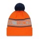 Denver Broncos New Era Orange  Repeat Cuffed Knit Hat with Pom