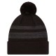 Detroit Lions New Era Black Dispatch Cuffed Knit Hat with Pom