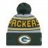 Green Bay Packers  New Era Green  Main Cuffed Knit Hat with Pom