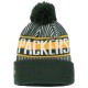 Green Bay Packers New Era Green Striped  Cuffed Knit Hat with Pom
