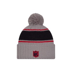 Houston Texans  New Era Gray 2024 Sideline Sport Cuffed Knit Hat with Pom