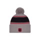 Houston Texans  New Era Gray 2024 Sideline Sport Cuffed Knit Hat with Pom