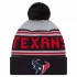 Houston Texans  New Era Navy  Main Cuffed Knit Hat with Pom