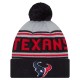 Houston Texans  New Era Navy  Main Cuffed Knit Hat with Pom