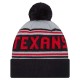 Houston Texans  New Era Navy  Main Cuffed Knit Hat with Pom