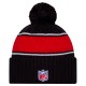 Houston Texans New Era Navy 2024 Sideline Cuffed Knit Hat with Pom