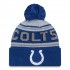 Indianapolis Colts  New Era Royal  Main Cuffed Knit Hat with Pom