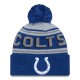 Indianapolis Colts  New Era Royal  Main Cuffed Knit Hat with Pom