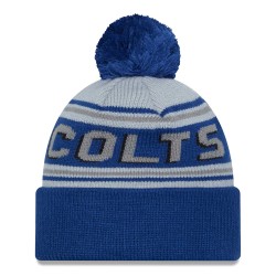 Indianapolis Colts  New Era Royal  Main Cuffed Knit Hat with Pom
