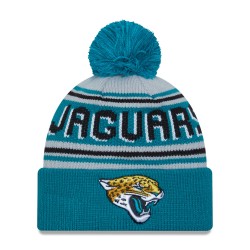 Jacksonville Jaguars  New Era Teal  Main Cuffed Knit Hat with Pom
