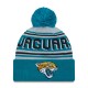 Jacksonville Jaguars  New Era Teal  Main Cuffed Knit Hat with Pom
