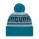 Jacksonville Jaguars  New Era Teal  Main Cuffed Knit Hat with Pom