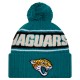 Jacksonville Jaguars New Era Teal 2024-25 Sideline Cuffed Knit Hat with Pom