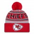 Kansas City Chiefs  New Era Red  Main Cuffed Knit Hat with Pom