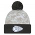 Kansas City Chiefs  New Era White-Graphite 2024 Salute To Service Digital Camo Cuffed Knit Hat with Pom