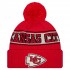 Kansas City Chiefs New Era Red Retro Cuffed Knit Hat with Pom