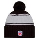 Las Vegas Raiders New Era Black 2024 Sideline Cuffed Knit Hat with Pom