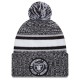 Las Vegas Raiders New Era Heather Black 2023 Inspire Change Cuffed Knit Hat With Pom