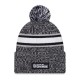 Las Vegas Raiders New Era Heather Black 2023 Inspire Change Cuffed Knit Hat With Pom