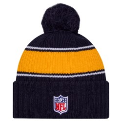 Los Angeles Chargers New Era Navy 2024 Sideline Cuffed Knit Hat with Pom
