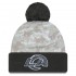 Los Angeles Rams  New Era White-Graphite 2024 Salute To Service Digital Camo Cuffed Knit Hat with Pom