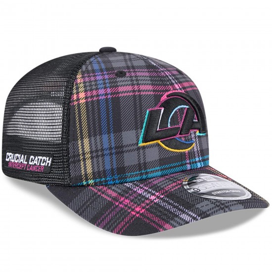 Los Angeles Rams New Era Black 2024 NFL Adjustable Snapback Hat