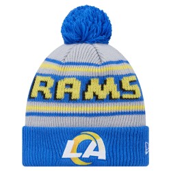 Los Angeles Rams New Era Royal Main Cuffed Knit Hat with Pom