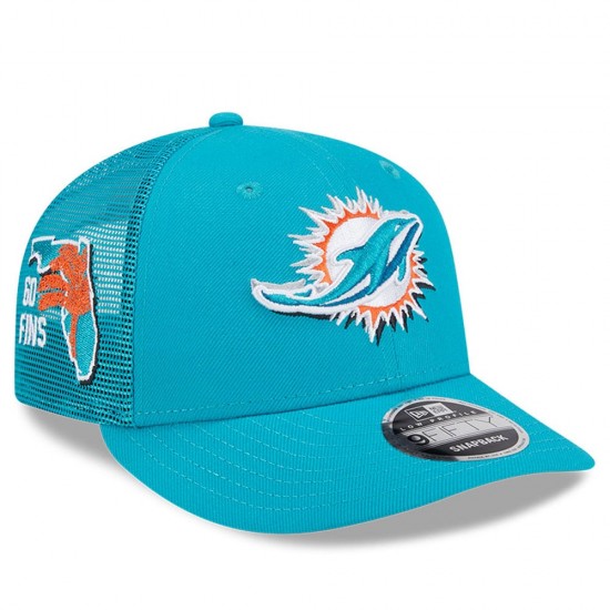 Miami Dolphins  New Era Aqua 2024 NFL Adjustable Snapback Hat Hat