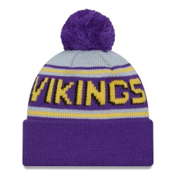 Minnesota Vikings  New Era Purple  Main Cuffed Knit Hat with Pom