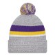 Minnesota Vikings New Era Heather Gray Cuffed Knit Hat with Pom