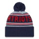 New England Patriots  New Era Navy  Main Cuffed Knit Hat with Pom